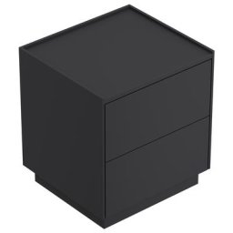 Table de chevet Concepto M 50cm B avec 2 tiroirs Push to Open Graphite