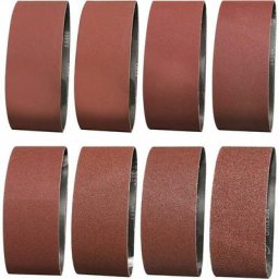 Bande Abrasive 100X610 mm- Grains 2 x 40/60 /80/120/150/180/240/320 Bande de Ponceuse pour le