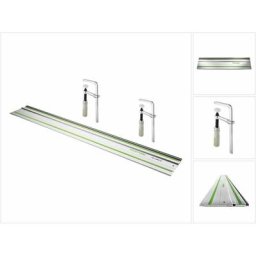 Fs 1400/2 Rail de guidage 1400 mm + 2x fsz 120 Serre-joint ( 489570 ) ( 491498 ) - Festool