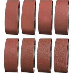 Bande Abrasive 75X533 mm- Grains 2 x 40/60/80/120/180/240/320/400 Bande de Ponceuse pour le