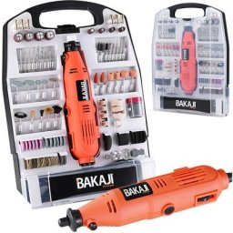 Bakaji - Outil rotatif Mini foreuse fraiseuse 135W Mini foreuse 233pcs