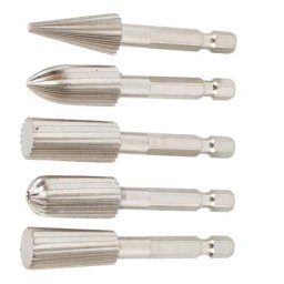 5 Pièces Lime Rotative 1/4 Po Meuleuse à Tige Hexagonale Ensemble de Forets de Meulage Fraises