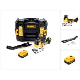 Dcs 335 nt Scie sauteuse sans fil 18V + 1x Batterie 4,0 Ah + Coffret tstak - sans chargeur - Dewalt