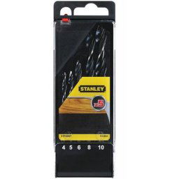 Stanley - Cassette de 5 mèches à bois 3 pointes 4-10mm STA56001-QZ