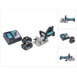 Makita - dpj 180 rt Machine à rainurer sans fil 18 v 100 mm + 2x Batterie 5,0 Ah + Chargeur