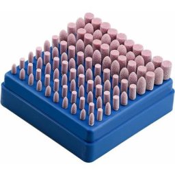 100 pièces polissage abrasif monté pierre outil rotatif meule pour outils rotatifs Dremel tige 3mm
