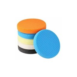 Polissage Pad, 5 Pièces 180mm/6 Pouces Éponge de Polissage Kit de Polissage pour Voiture Polisseur