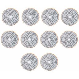 Disque de ponçage de 3 pouces, ensemble de disques de ponçage diamantés de 10 pièces, disques de