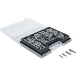 Bgs Technic - Set de percage metaux, beton, bois + chevilles embouts de vissage 300 pièces