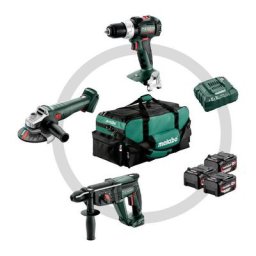Pack de 3 outils 18V (SB 18 LT BL + W 18 L 9-125 QUICK + KH 18 LTX 24) + 3 batteries 5,2Ah +