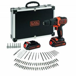 Black&decker - BDCHD18BAFC-QW - 18V perceu e à percu ion 2 1.5Ah batterie aulithium 80 acce oire