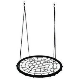 Balançoire nid d'oiseau maille filet 100 cm à suspendre ajustable enfant adulte jardin extérieur