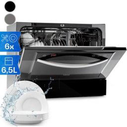 Klarstein - Mini Lave Vaisselle de 8 Couvert, Lave-vaisselles Silencieux, 6 Programmes de Lavage,