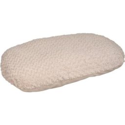 Coussin cuddly beige, ovale, polaire 110 x 70 x 12 cm pour chien. Flamingo Pet Products Beige