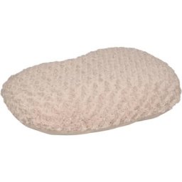 Coussin cuddly beige, ovale, polaire 60 x 42 x 8 cm pour chien. Flamingo Pet Products Beige