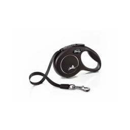 Laisse New Classic xs Tape 3 m black Flexi CL00T3-251-S-20 - Noir
