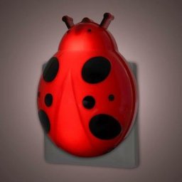 Veilleuse Coccinelle Prise Électrique, Lampe Nomade avec Capteur Crépusculaire pour Chambre de
