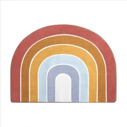 Paco Home - Tapis Rond Chambre Enfant Bebe Fille Garcon Arc-en-ciel Lavable En Machine Multicolore