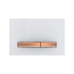 Geberit - sigma 50 plaque de commande de double chasse pour wc 24,6x16,4cm blanc - Blanc alpin