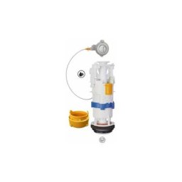 Regiplast - Mécanisme de chasse nf à câble universel à poussoir double débit 3/6 Litres