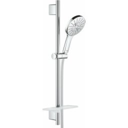Grohe - Rainshower SmartActive - Set de douche de tête 130, 3 jets, barre 600 mm et flexible,