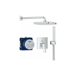 Grohe - Eurocube - Set de douche avec mitigeur encastré, 250 mm, 1 jet, chrome 25239000