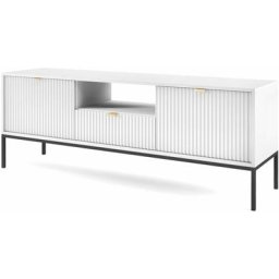 Meuble tv nova sands RTV154 commode 154 cm blanc mat