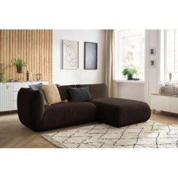 Canapé modulable Bobochic Canapé d'angle fixe lecomte avec 1 chauffeuse avec accoudoir 150 cm et 1