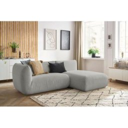 Canapé modulable Bobochic Canapé d'angle fixe lecomte avec 1 chauffeuse avec accoudoir 150 cm et 1