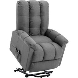 Fauteuil Relax inclinable - Fauteuil Salon Gris clair Tissu BV800408 Bonnevie