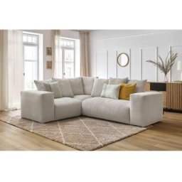 Canapé modulable Bobochic Canapé d'angle fixe modulable ultra moelleux voltaire avec 1 chauffeuse 2