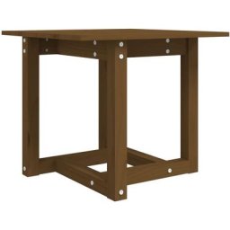 Table basse Marron miel 50x50x45 cm Bois massif de pin Vidaxl marron miel