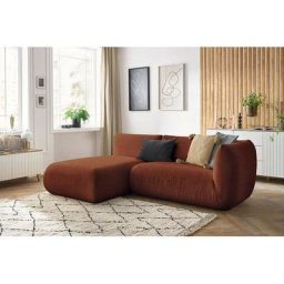 Canapé modulable Bobochic Canapé d'angle fixe lecomte avec 1 chauffeuse avec accoudoir 150 cm et 1