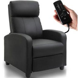 Fauteuil de massage inclinable 150° avec repose-pieds Télécommande 8 intensités