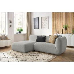 Canapé modulable Bobochic Canapé d'angle fixe lecomte avec 1 chauffeuse avec accoudoir 150 cm et 1