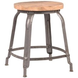 Tabouret Delhi 37x37x47 cm Gris Label51 Gris