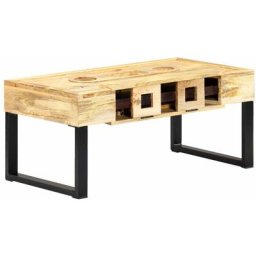 Table basse Style cassette 100x52x45 cm Bois de manguier massif Vidaxl Brun