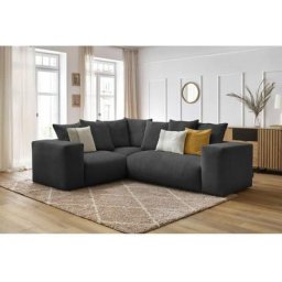 Canapé modulable Bobochic Canapé d'angle fixe modulable ultra moelleux voltaire avec 1 chauffeuse 2