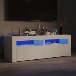 Meuble tv avec lumières led Moderne - Meuble de rangement - Buffet Salon - Blanc 120x35x40 cm