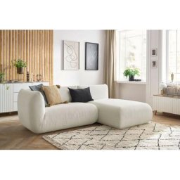 Canapé modulable Bobochic Canapé d'angle fixe lecomte avec 1 chauffeuse avec accoudoir 150 cm et 1