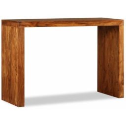 VIDAXL Table console Bois massif avec finition miel 110x40x76 cm