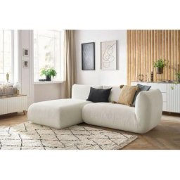 Canapé modulable Bobochic Canapé d'angle fixe lecomte avec 1 chauffeuse avec accoudoir 150 cm et 1