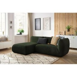 Canapé modulable Bobochic Canapé d'angle fixe lecomte avec 1 chauffeuse avec accoudoir 150 cm et 1