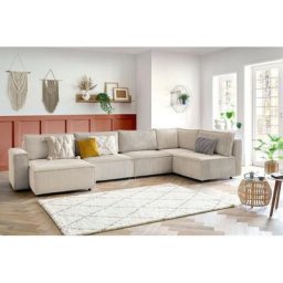 Canapé modulable Bobochic Canapé d'angle fixe modulable xl nihad tissu velours côtelé Angle gauche