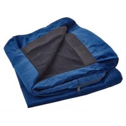 Beliani - Housse Couvre Canapé 2 Places en Velours Bleu Marine Amovible et Lavable Entretien Facile