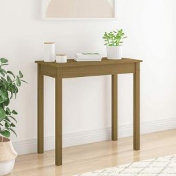 Table console Table d'entrée | Bout de Canapé Marron miel 80x40x75 cm Bois massif de pin 21157