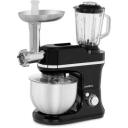 Robot Mixeur Mixer Blender Smoothie Glace Fonction Pulse Avec Hachoir 1,5L 1200W - Noir