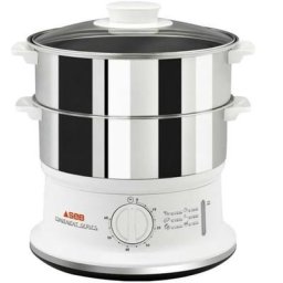 Tefal Cuiseur vapeur inox, 900 w, Minuteur 60 min, Arret automatique, Résistant, Compact, Cuisson
