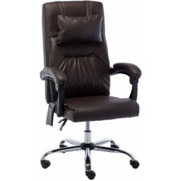 Maisonchic - Chaise de bureau de massage | Fauteuil de bureau Ergonomique Marron Similicuir 64713