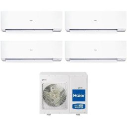 Haier - climatiseur split inverter quadri série expert 9+9+12 avec 4u85s2sr5fa r-32 wi-fi intégré
